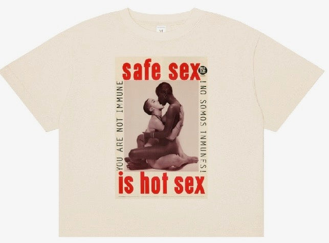 'Safe Sex Is Hot Sex' boxy shirt