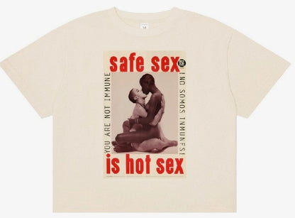 'Safe Sex Is Hot Sex' boxy shirt